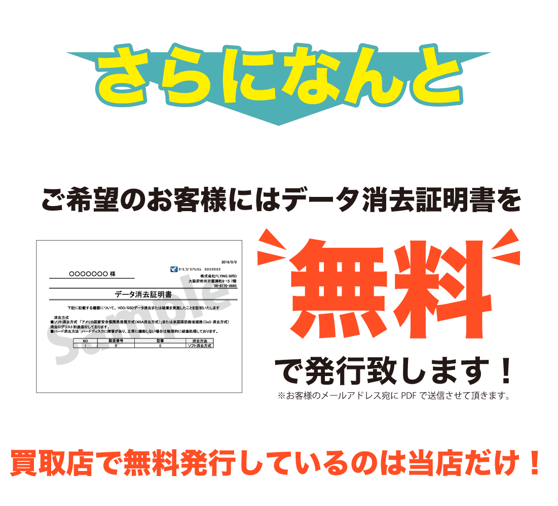 データ消去証明書